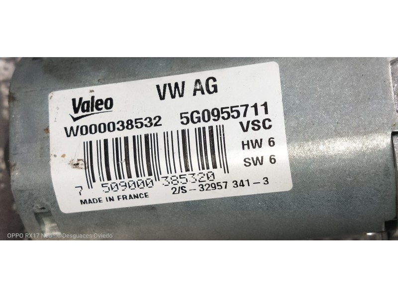Recambio de motor limpia trasero para volkswagen golf vii lim. (5g1) 2.0 tdi referencia OEM IAM W000038532 5G0955711 
