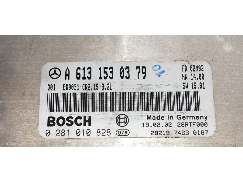 Recambio de centralita motor uce para mercedes clase s (w220) berlina 320 cdi (220.026) referencia OEM IAM A6131530379 028101082
