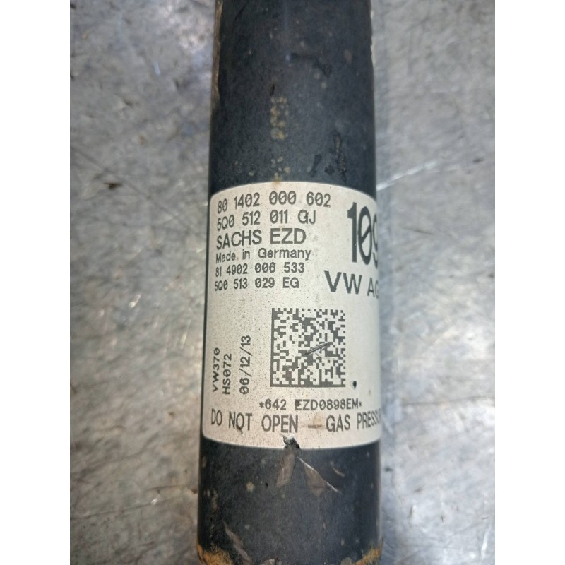 Recambio de amortiguador trasero derecho para volkswagen golf vii lim. (5g1) 2.0 tdi referencia OEM IAM 5Q0512011GJ 801402000602