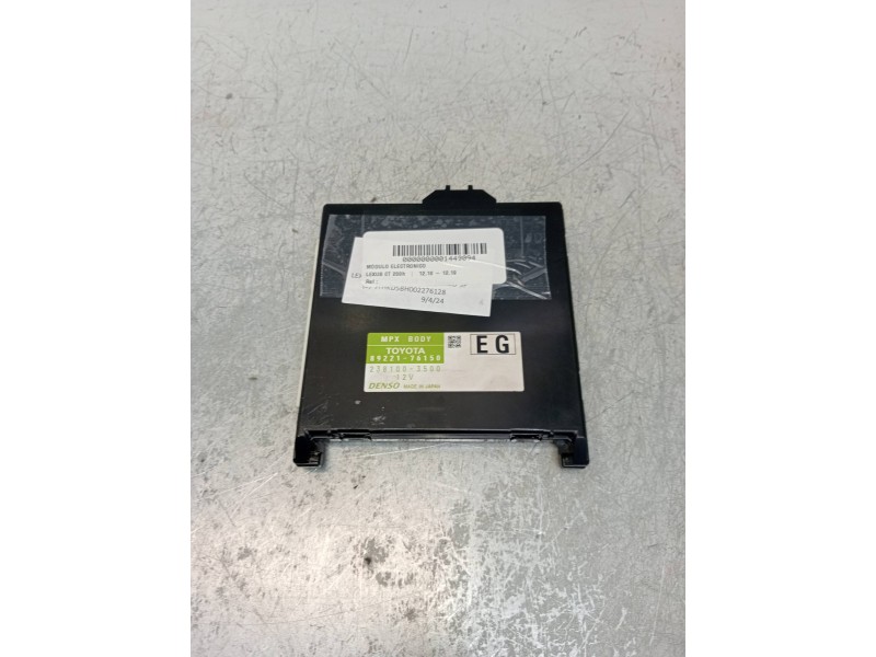 Recambio de modulo electronico para lexus ct 200h referencia OEM IAM 8922176150 2381003500 