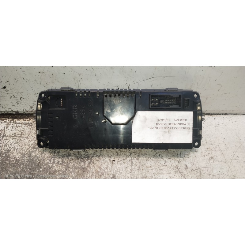 Recambio de mando calefaccion / aire acondicionado para mercedes clase clk (w209) coupe 220 cdi (209.308) referencia OEM IAM A20