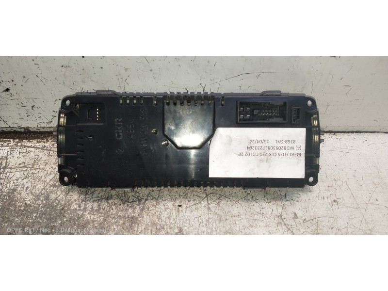 Recambio de mando calefaccion / aire acondicionado para mercedes clase clk (w209) coupe 220 cdi (209.308) referencia OEM IAM A20