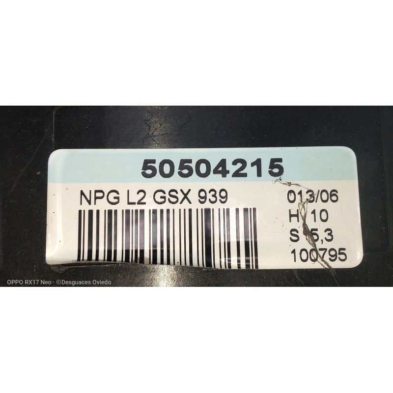 Recambio de modulo electronico para alfa romeo 159 sportwagon (140) 1.9 jtdm 8v / selective referencia OEM IAM 50504215 DELANTER