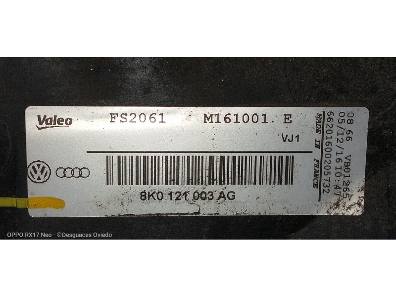 Recambio de electroventilador para audi a6 avant (4gd) 2.0 tdi ultra referencia OEM IAM 8K0121003AG 8K0959501G FS2061