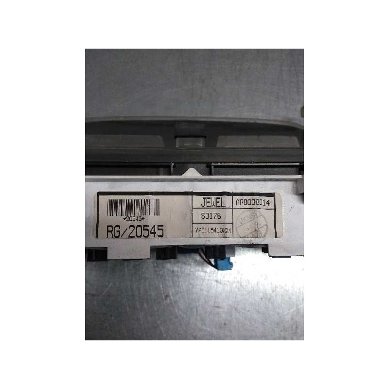 Recambio de cuadro instrumentos para mg rover serie 25 (rf) 2.0 idt cat referencia OEM IAM AR0038014 RG20545 S0176 YAC115410XXX
