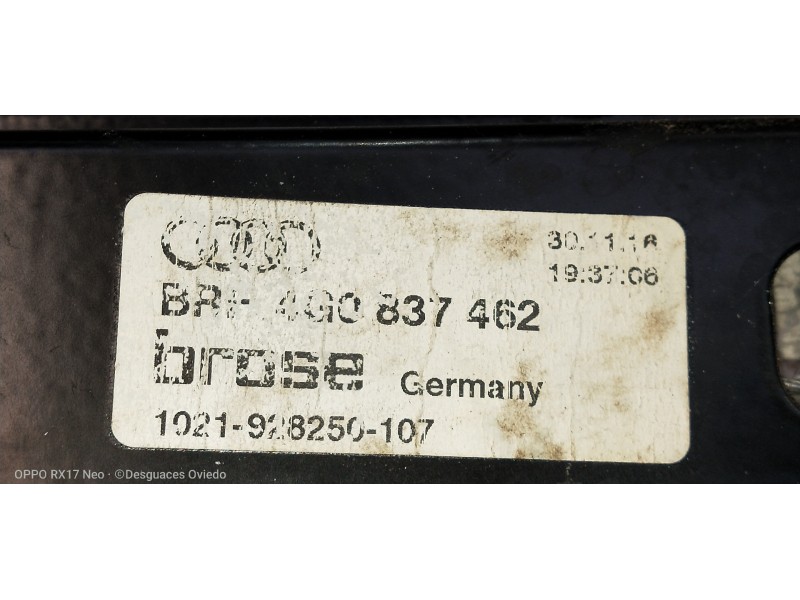 Recambio de elevalunas delantero derecho para audi a6 avant (4gd) 2.0 tdi ultra referencia OEM IAM 4G0837462 1021928250107 5P