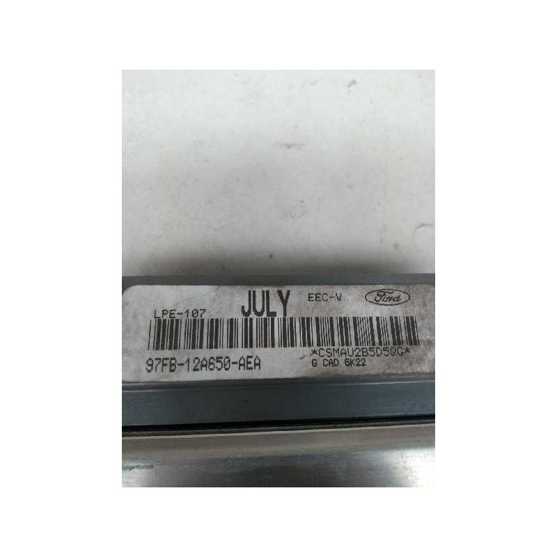 Recambio de centralita motor uce para ford fiesta berlina 1.3 cat (endura-e) referencia OEM IAM 97FB12A650AEA JULY  Recambio de centralita motor uce para ford fiesta berlina 1.3 cat (endura-e) referencia OEM IAM 97FB12A650AEA JULY