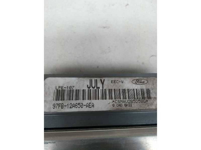 Recambio de centralita motor uce para ford fiesta berlina 1.3 cat (endura-e) referencia OEM IAM 97FB12A650AEA JULY  Recambio de centralita motor uce para ford fiesta berlina 1.3 cat (endura-e) referencia OEM IAM 97FB12A650AEA JULY