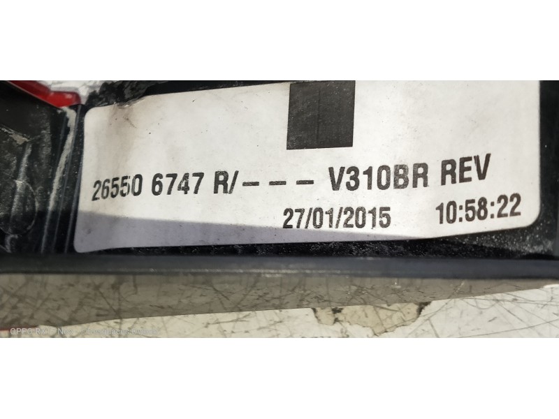 Recambio de piloto trasero derecho para renault kangoo referencia OEM IAM   