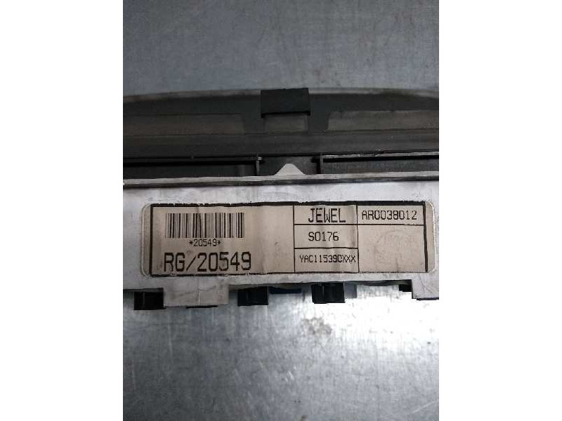 Recambio de cuadro instrumentos para mg rover serie 25 (rf) 2.0 idt cat referencia OEM IAM AR0038012 RG20549 S0176 YAC115390XXX