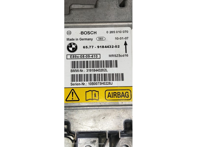 Recambio de centralita airbag para bmw serie 3 berlina (e90) 330i referencia OEM IAM 6577918443202 0285010070 31918443202L