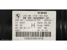 Recambio de cuadro instrumentos para bmw serie 3 berlina (e90) 330i referencia OEM IAM 922098101 719140650 14369510 2