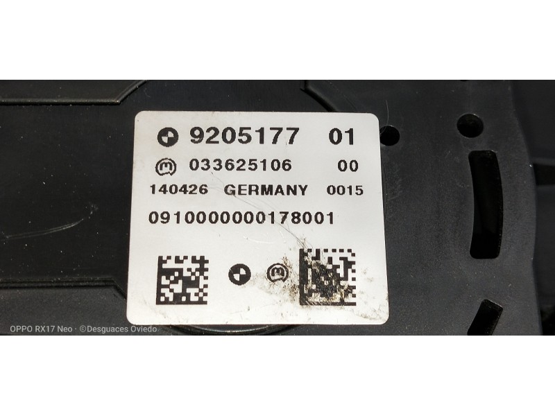 Recambio de mando multifuncion para bmw serie 3 berlina (e90) 330i referencia OEM IAM 920517701 033625106 140426