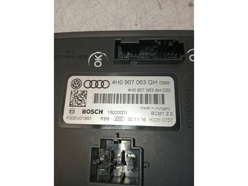 Recambio de modulo electronico para audi a6 avant (4gd) 2.0 tdi ultra referencia OEM IAM 4H0907063GH 4H0907063AH 15020001