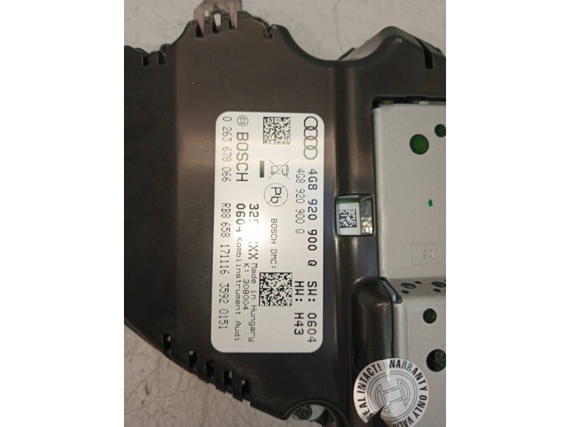 Recambio de cuadro instrumentos para audi a6 avant (4gd) 2.0 tdi ultra referencia OEM IAM 4G8920900Q 0263678066 