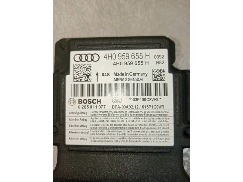 Recambio de centralita airbag para audi a6 avant (4gd) 2.0 tdi ultra referencia OEM IAM 0285011977 4H0959655H 