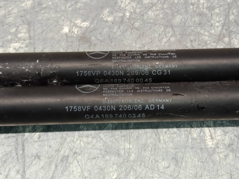 Recambio de amortiguadores maletero / porton para mercedes clase a (w169) a 180 cdi (169.307) referencia OEM IAM A1697400345 A16