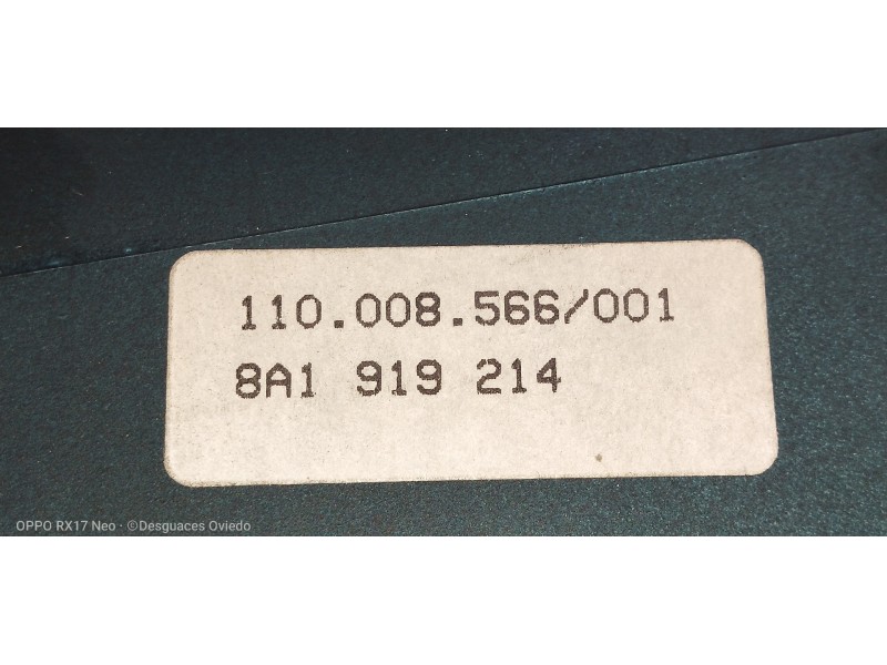 Recambio de cuadro relojes para audi coupe (8b3) básico referencia OEM IAM 110008566001 8A1919214 