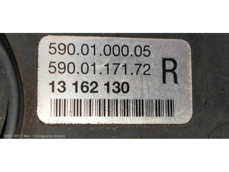 Recambio de faro antiniebla derecho para opel vectra c caravan elegance referencia OEM IAM 13162130 5900100005 5900117172