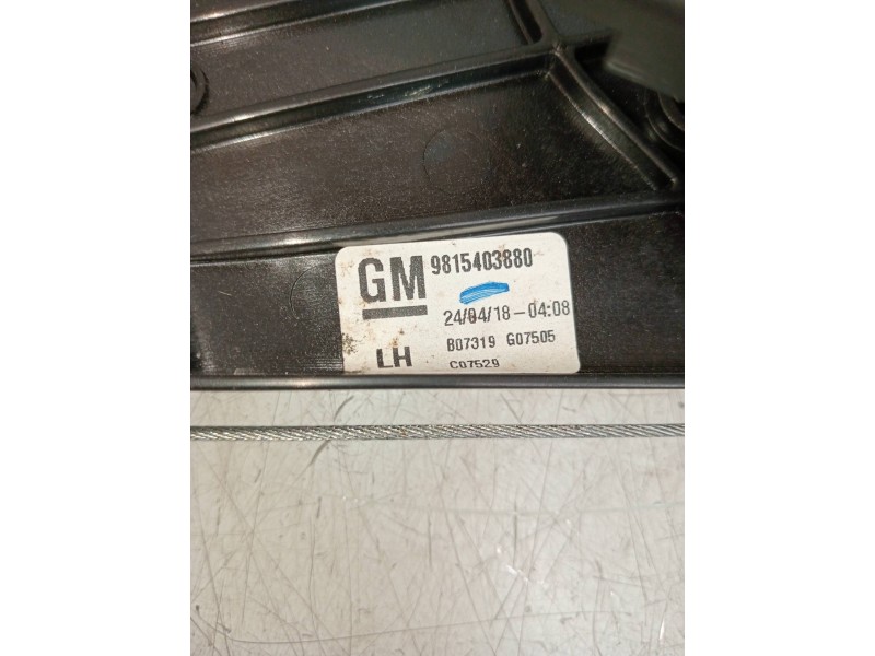 Recambio de elevalunas trasero izquierdo para opel grandland x excellence referencia OEM IAM 9815642880 9815403880 