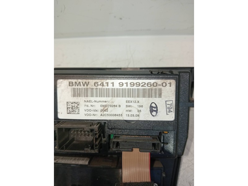 Recambio de mando calefaccion / aire acondicionado para bmw serie 1 coupe (e82) 120d referencia OEM IAM 6411919926001 A2C5333845