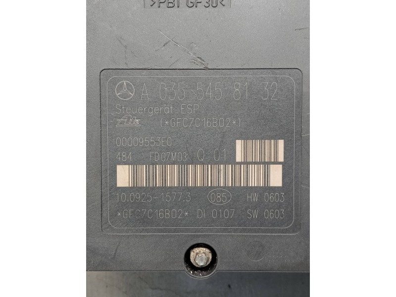 Recambio de abs para mercedes clase clk (w209) coupe 220 cdi (209.308) referencia OEM IAM 10092515773 A0355458132 