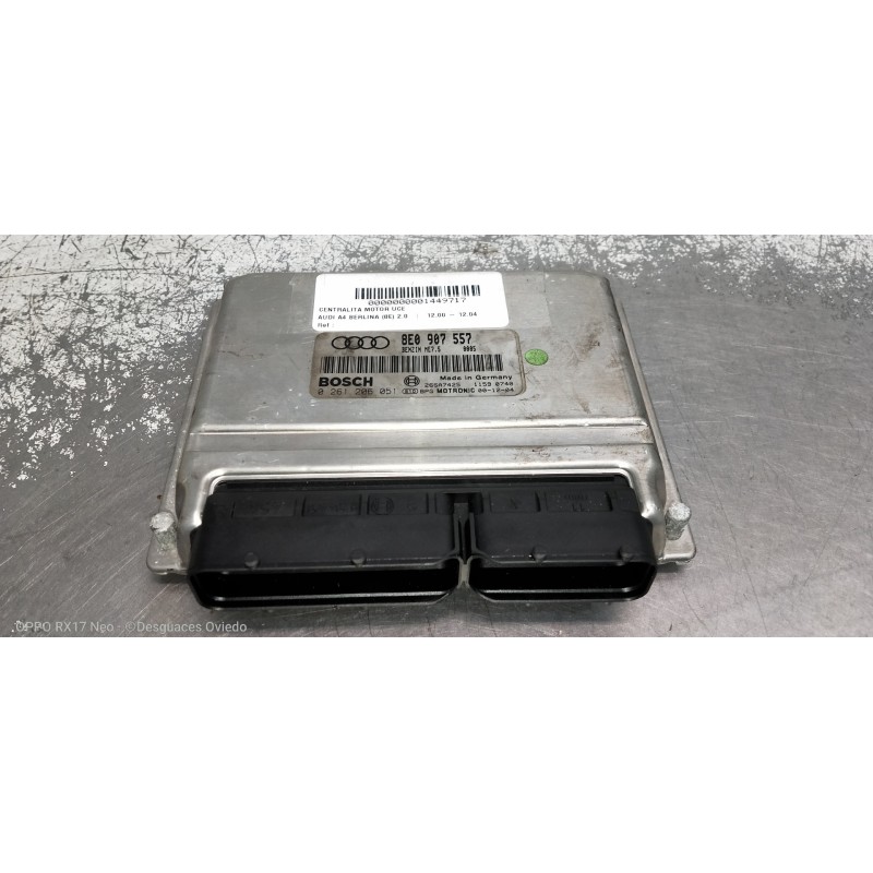 Recambio de centralita motor uce para audi a4 berlina (8e) 2.0 referencia OEM IAM 8E0907557 0261206051 26SA7425