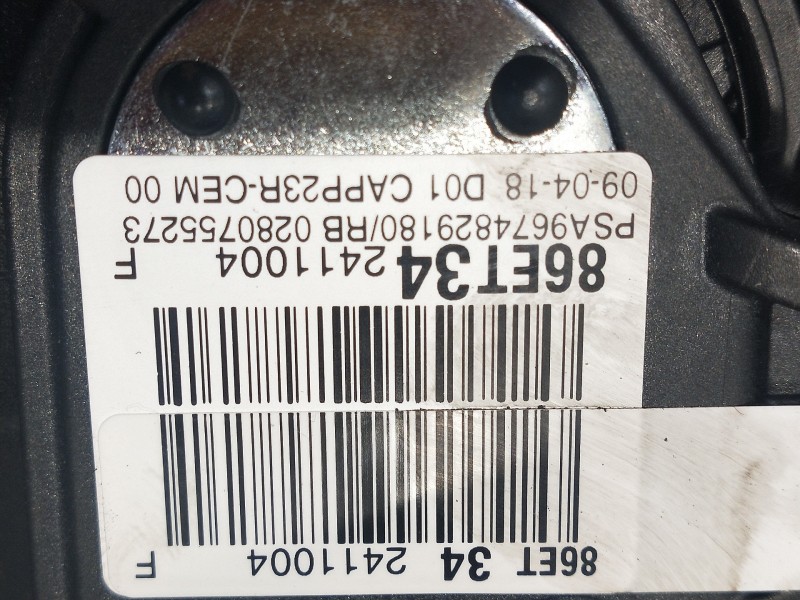 Recambio de potenciometro pedal para opel grandland x excellence referencia OEM IAM 86ET342411004 9674829180 
