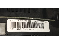 Recambio de cuadro instrumentos para audi a8 (d2) 3.7 quattro referencia OEM IAM 4D0919033T VDO100008639026  2