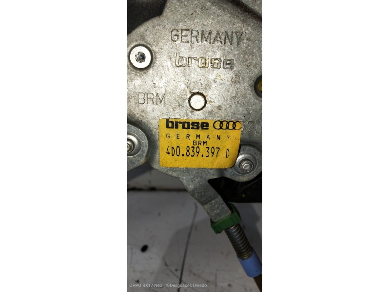Recambio de elevalunas trasero izquierdo para audi a8 (d2) 3.7 quattro referencia OEM IAM 4D0839397 4D0959801F 4P