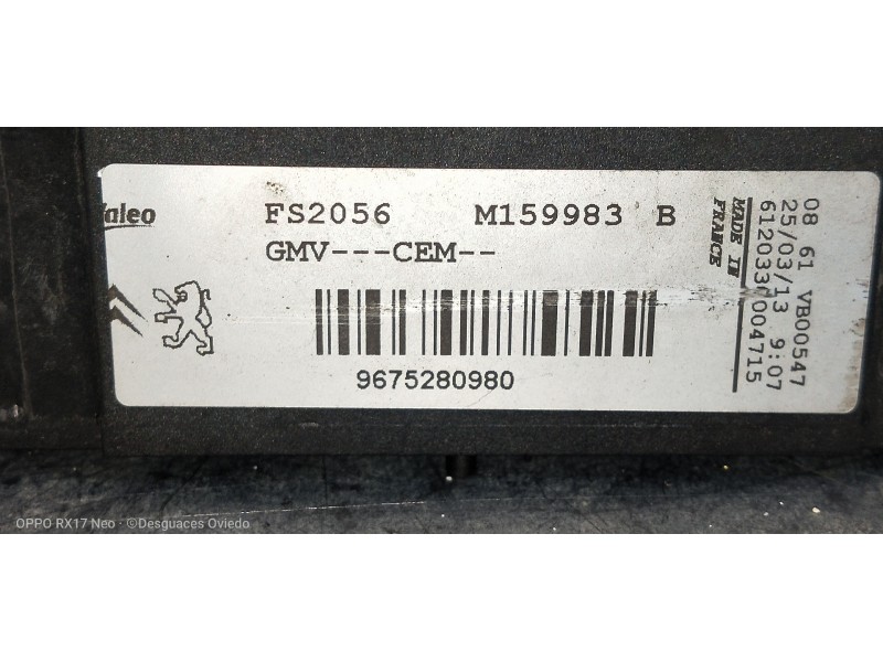 Recambio de electroventilador para citroen c-elysée exclusive referencia OEM IAM 9675280980 FS2056 M159983B