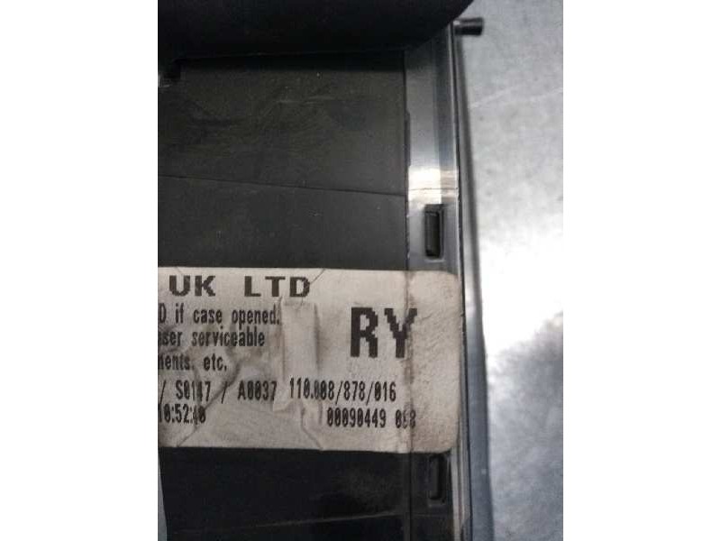 Recambio de cuadro instrumentos para mg rover serie 75 (rj) 2.0 16v cdt referencia OEM IAM 110008878016 RY YAC110417 
