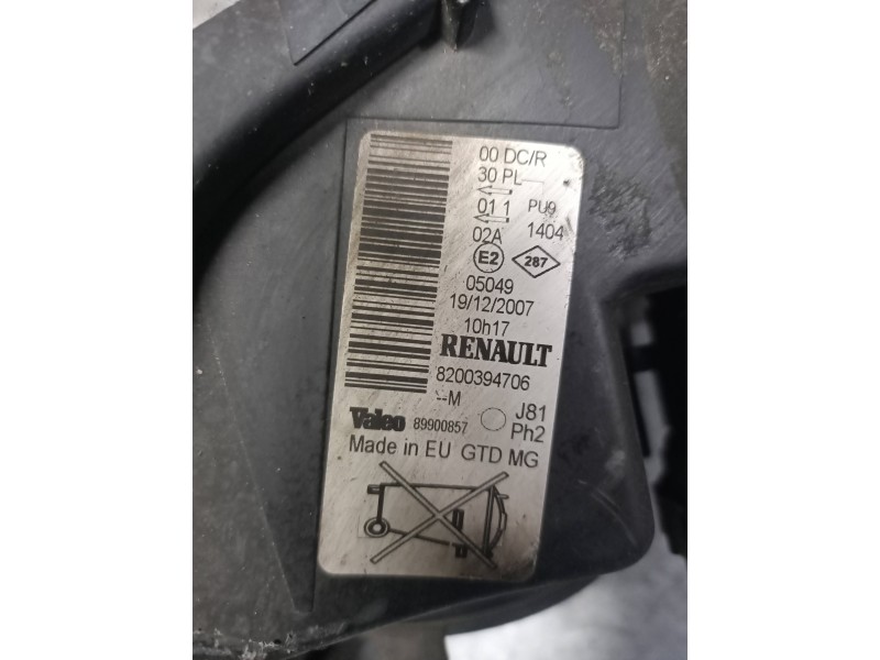 Recambio de faro izquierdo para renault espace iv (jk0) expression referencia OEM IAM 8200394706  XENON