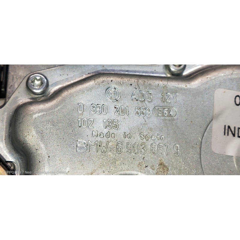 Recambio de motor limpia trasero para bmw serie 3 touring (e46) 320d referencia OEM IAM 0390201559 69036679 