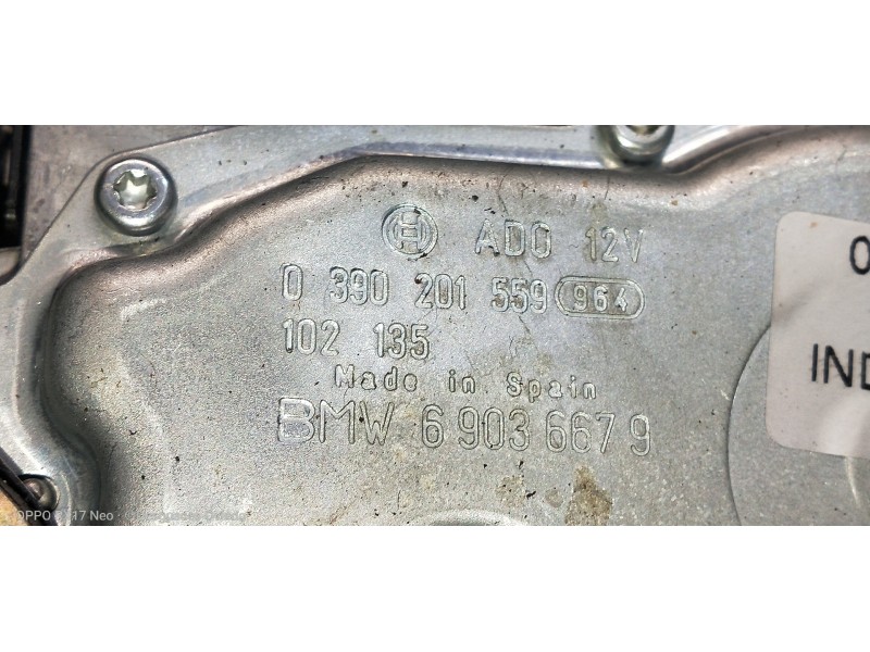 Recambio de motor limpia trasero para bmw serie 3 touring (e46) 320d referencia OEM IAM 0390201559 69036679 