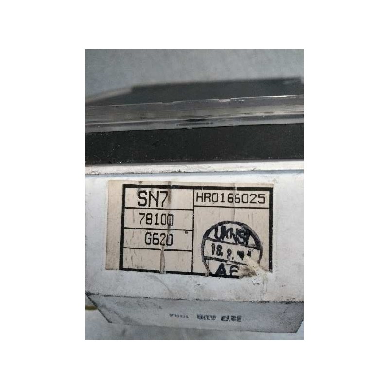 Recambio de cuadro instrumentos para mg rover serie 600 (rh) 2.0 cat referencia OEM IAM HR0166025 SN7 78100 G620