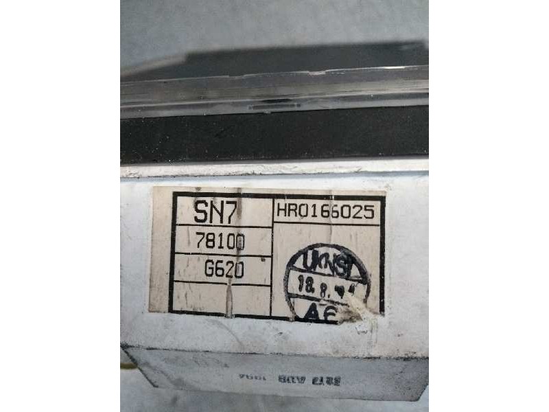 Recambio de cuadro instrumentos para mg rover serie 600 (rh) 2.0 cat referencia OEM IAM HR0166025 SN7 78100 G620