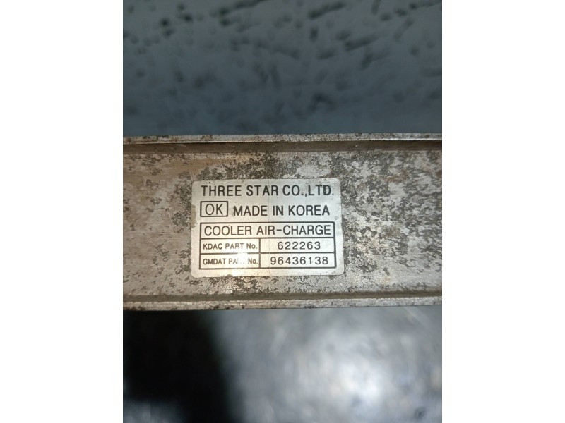 Recambio de intercooler para chevrolet epica lt referencia OEM IAM 96436138  