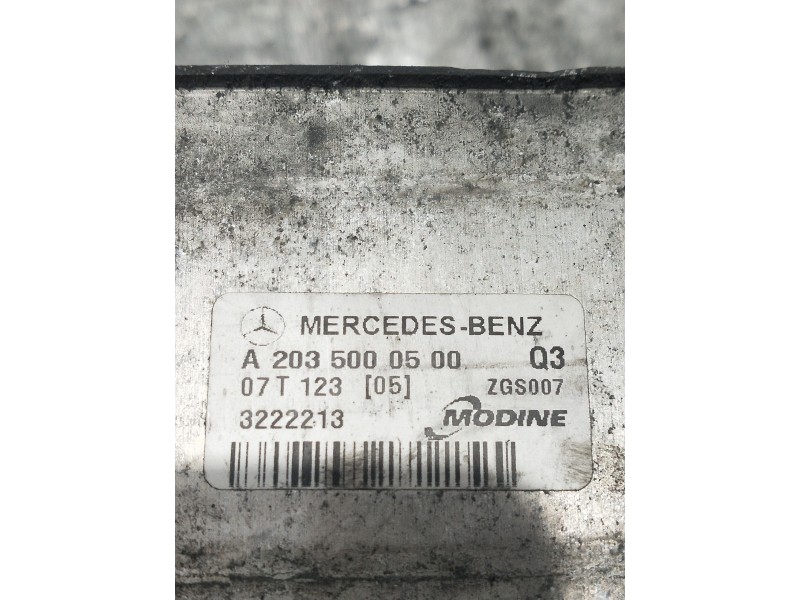 Recambio de intercooler para mercedes clase clk (w209) coupe 220 cdi (209.308) referencia OEM IAM A2035000500  