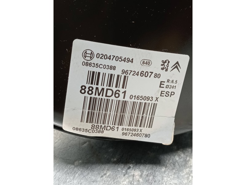 Recambio de servofreno para citroen c-elysée exclusive referencia OEM IAM 0204705494 9672460780 