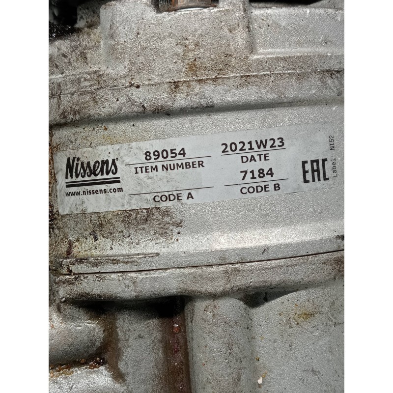 Recambio de compresor aire acondicionado para audi a8 (d2) 3.7 quattro referencia OEM IAM 89054 7184 NISSENS