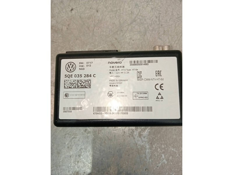 Recambio de modulo electronico para audi a3 sportback (8vf) basic e-tron referencia OEM IAM 5QE035284C  