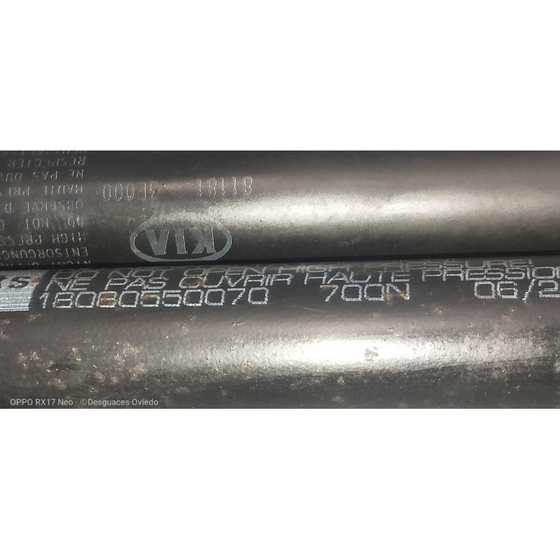 Recambio de amortiguadores capo para kia sorento 2.5 crdi vgt ex1 referencia OEM IAM 18080550070 700N 