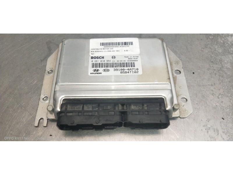 Recambio de centralita motor uce para kia sorento 2.5 crdi vgt ex1 referencia OEM IAM 391004A710 85B4TI02 0281010954