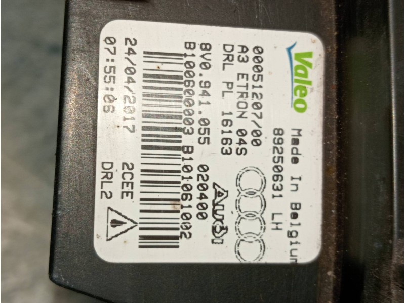 Recambio de faro antiniebla izquierdo para audi a3 sportback (8vf) basic e-tron referencia OEM IAM   