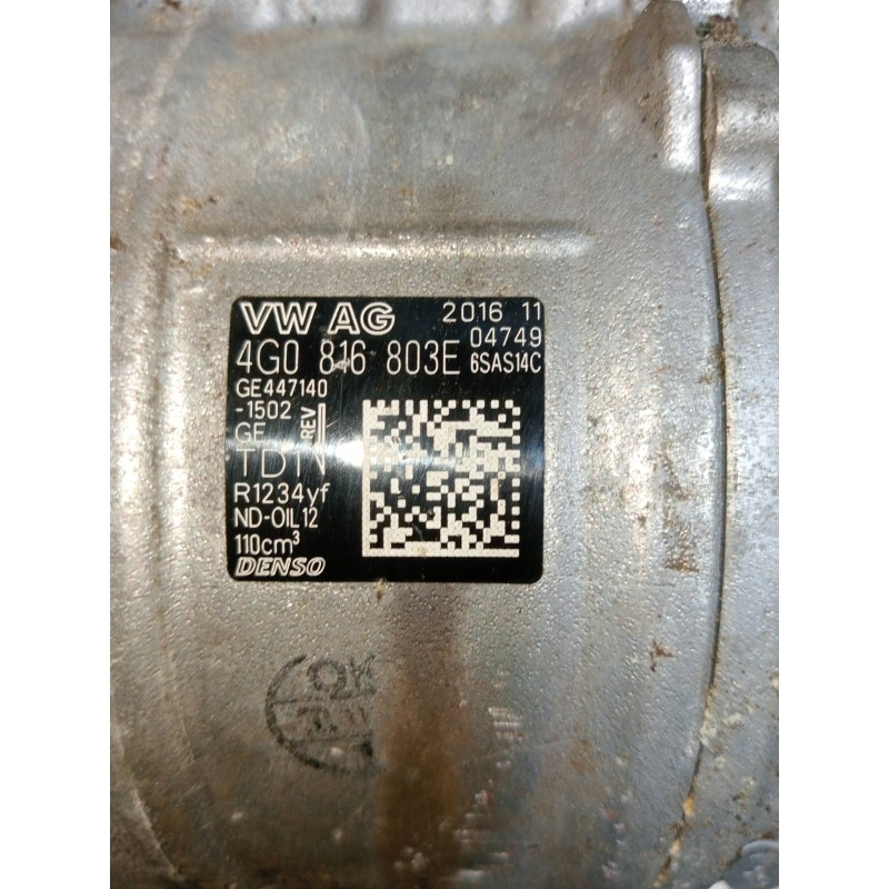 Recambio de compresor aire acondicionado para audi a6 avant (4gd) 2.0 tdi ultra referencia OEM IAM 4G0816803E 4471401502 