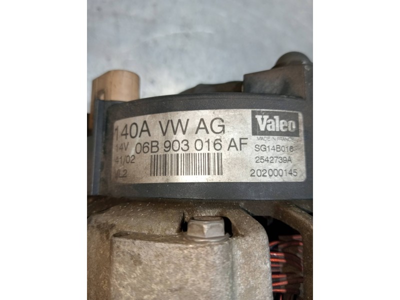 Recambio de alternador para audi a4 berlina (8e) 2.0 referencia OEM IAM 06B903016AF 202000145 