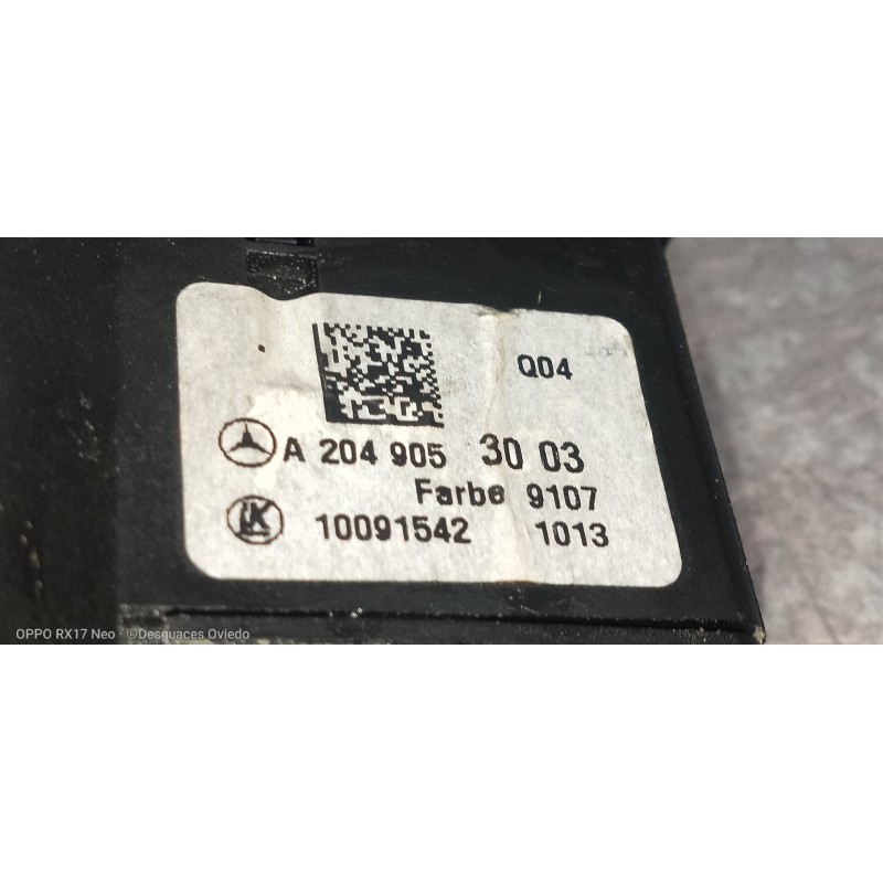 Recambio de mando luces para mercedes clase c (w204) lim. c 180 cdi blueefficiency (204.000) referencia OEM IAM A2049053003 1009