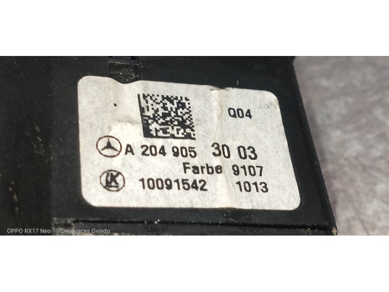 Recambio de mando luces para mercedes clase c (w204) lim. c 180 cdi blueefficiency (204.000) referencia OEM IAM A2049053003 1009
