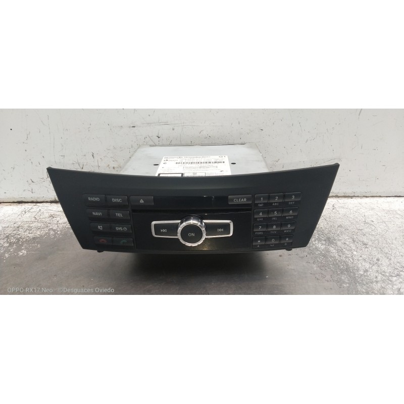 Recambio de sistema audio / radio cd para mercedes clase c (w204) lim. c 180 cdi blueefficiency (204.000) referencia OEM IAM A20
